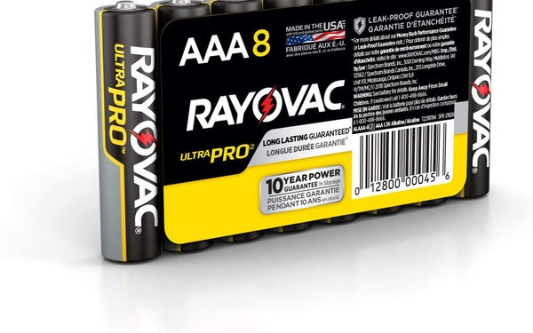 Rayovac alkaline AAA batteries