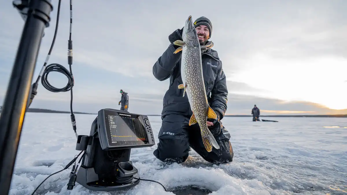 ice fishing pike