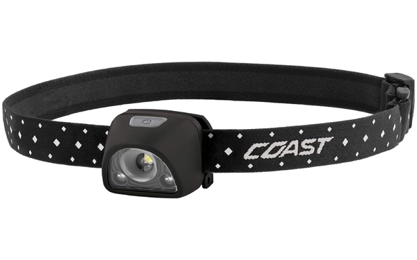 Coast FL1R Micro Headlamp on white background