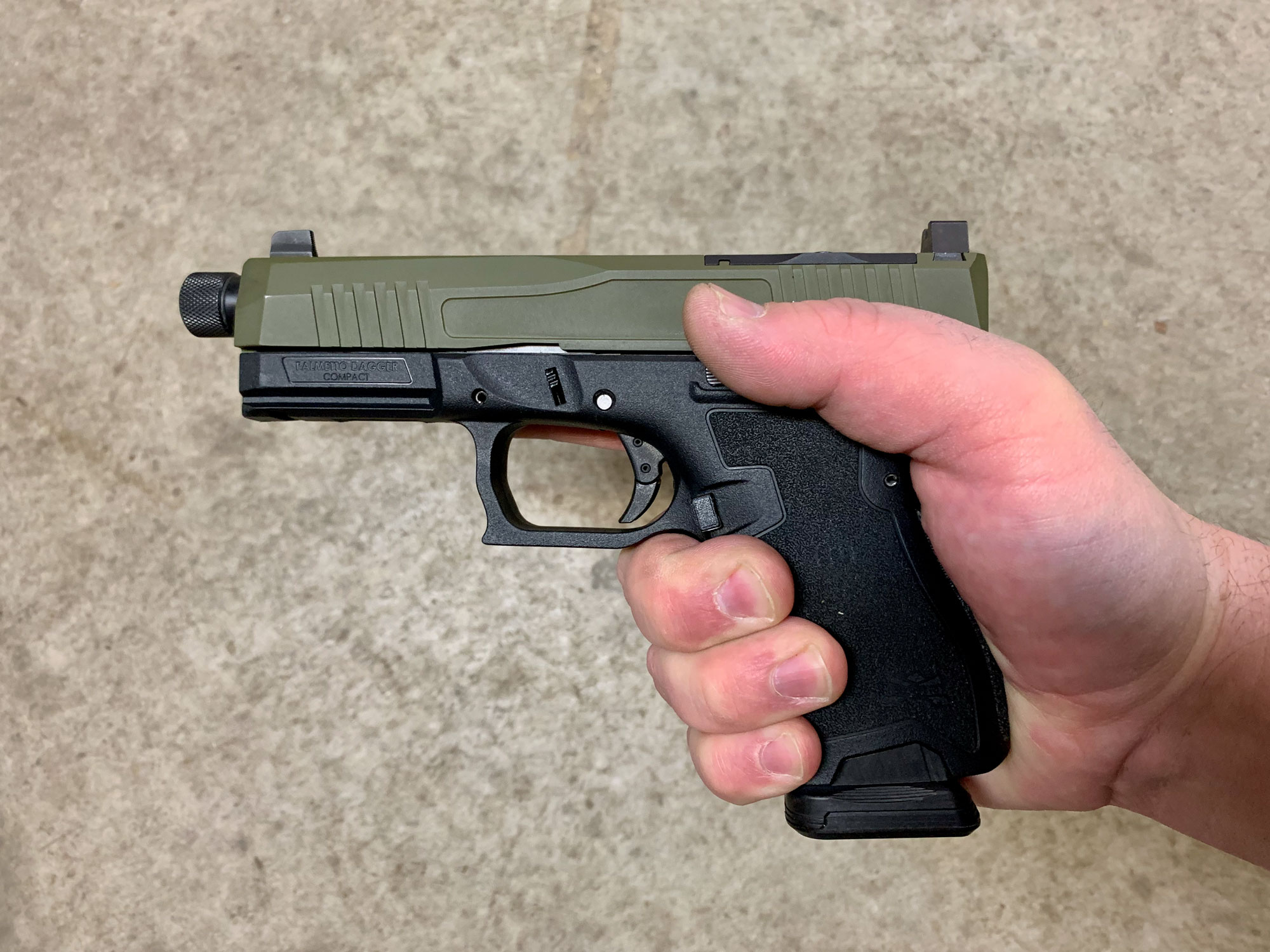 primary hand holding a pistol