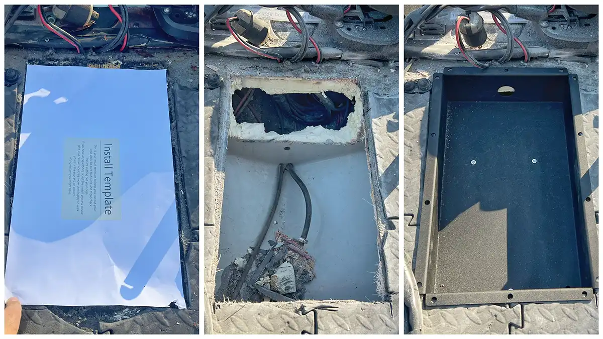 Baldwin Recessed Foot Tray with Trolling Motor