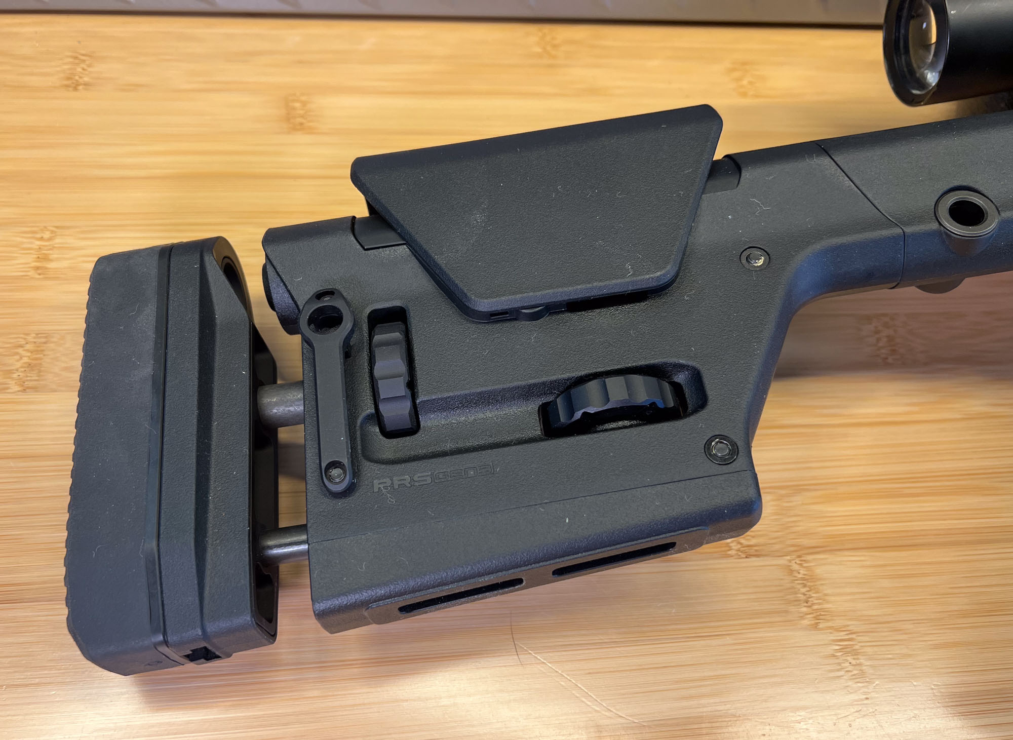 Detail of Seekins SP10 stock