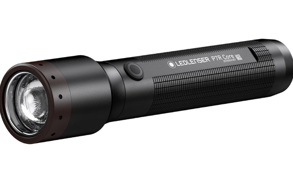 Ledlenser P7R Core Flashlight on white background