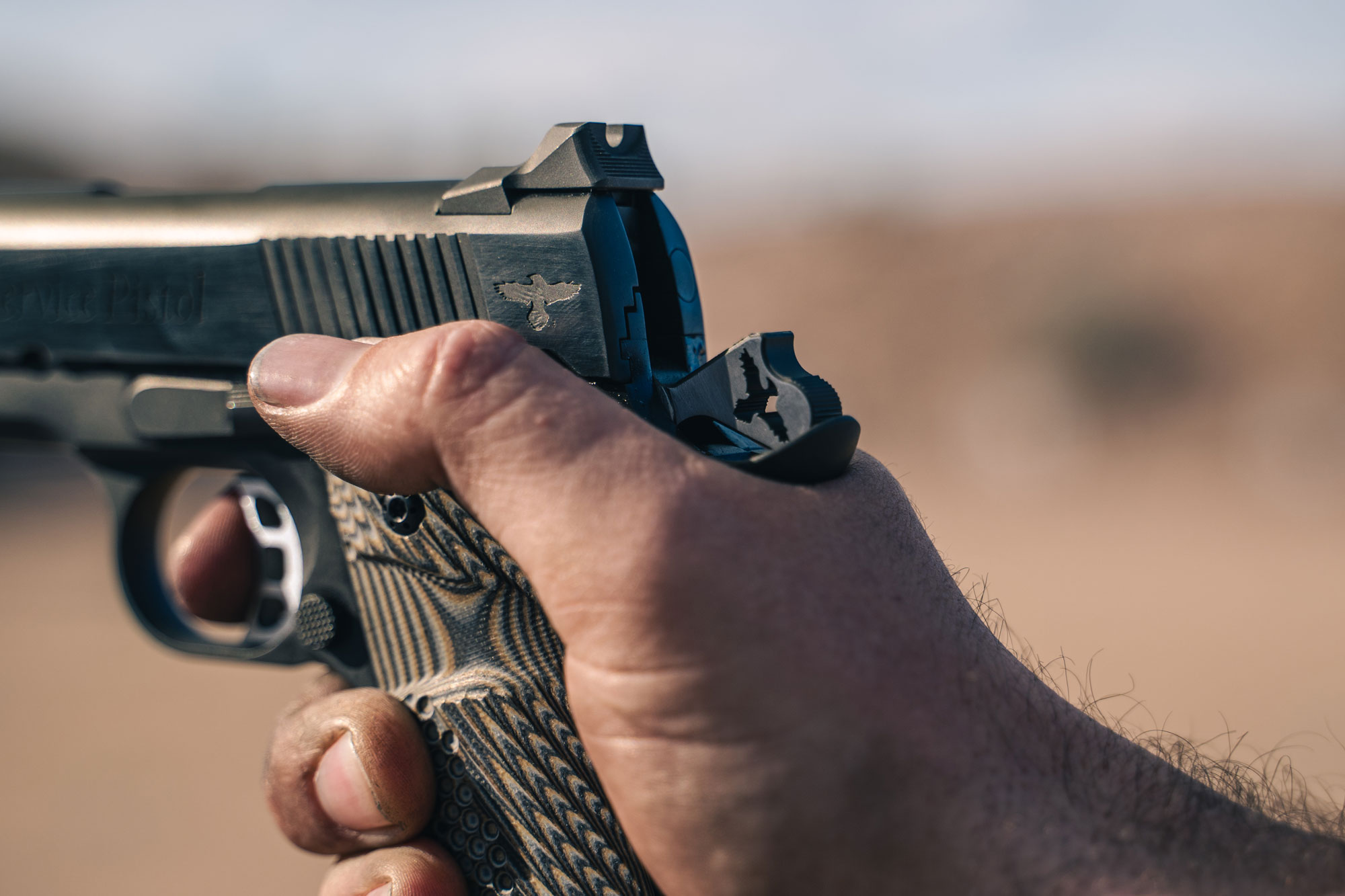 High grip on a 1911