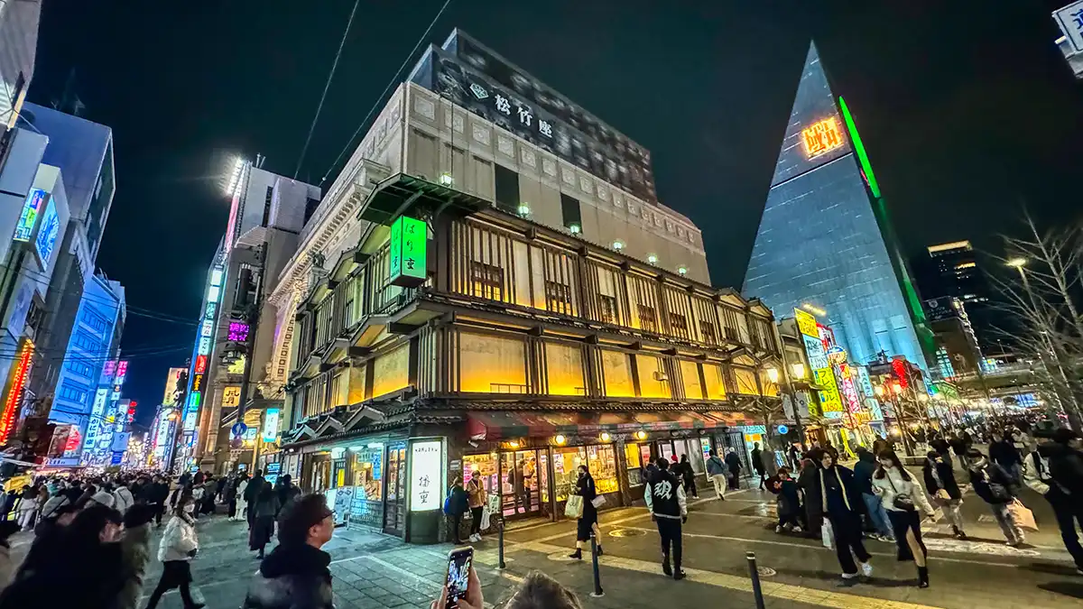 Downtown Osaka was a vibrant happening place most nights of the week.