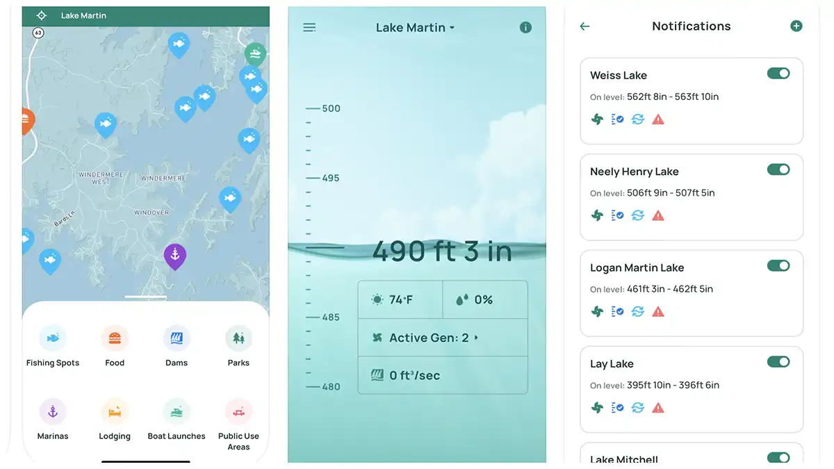 Current apps for fishing