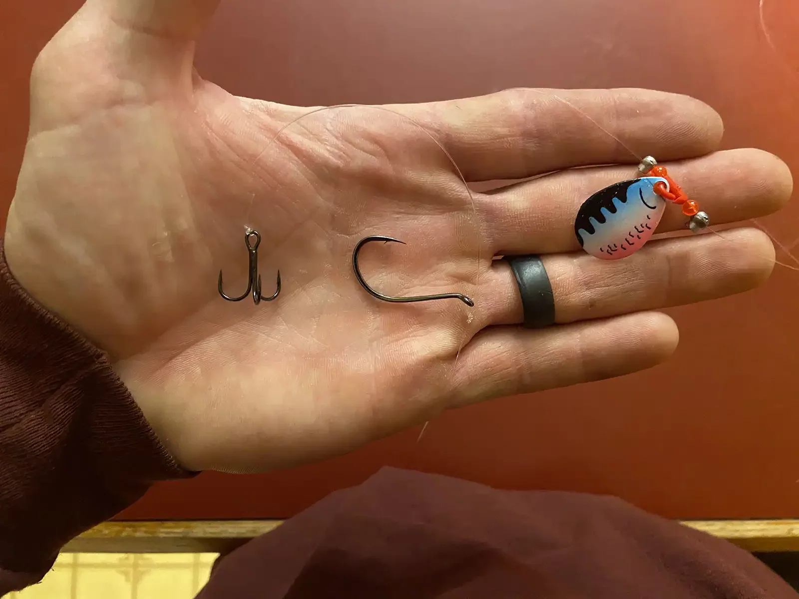 tip up rigging for lake trout ice fishing