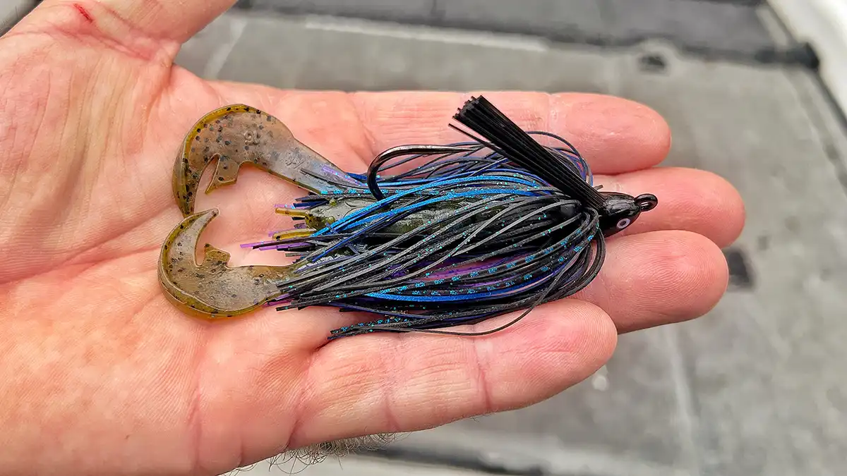 DIRTY JIGS NO-JACK SWIM JIG/STRIKE KING RAGE TAIL CRAW TRAILER