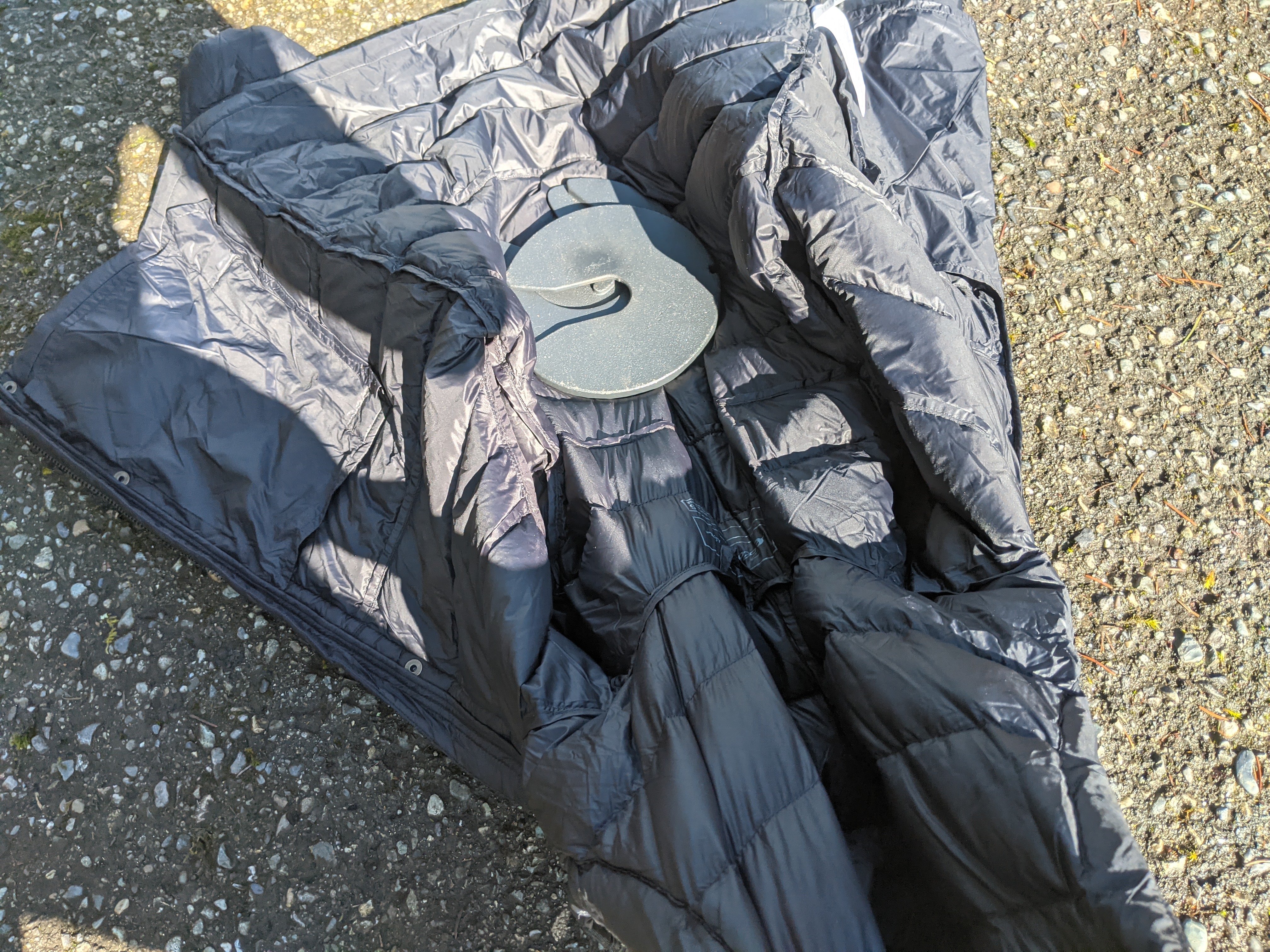 To test durability we weighted down the jackets and dragged them on asphalt.