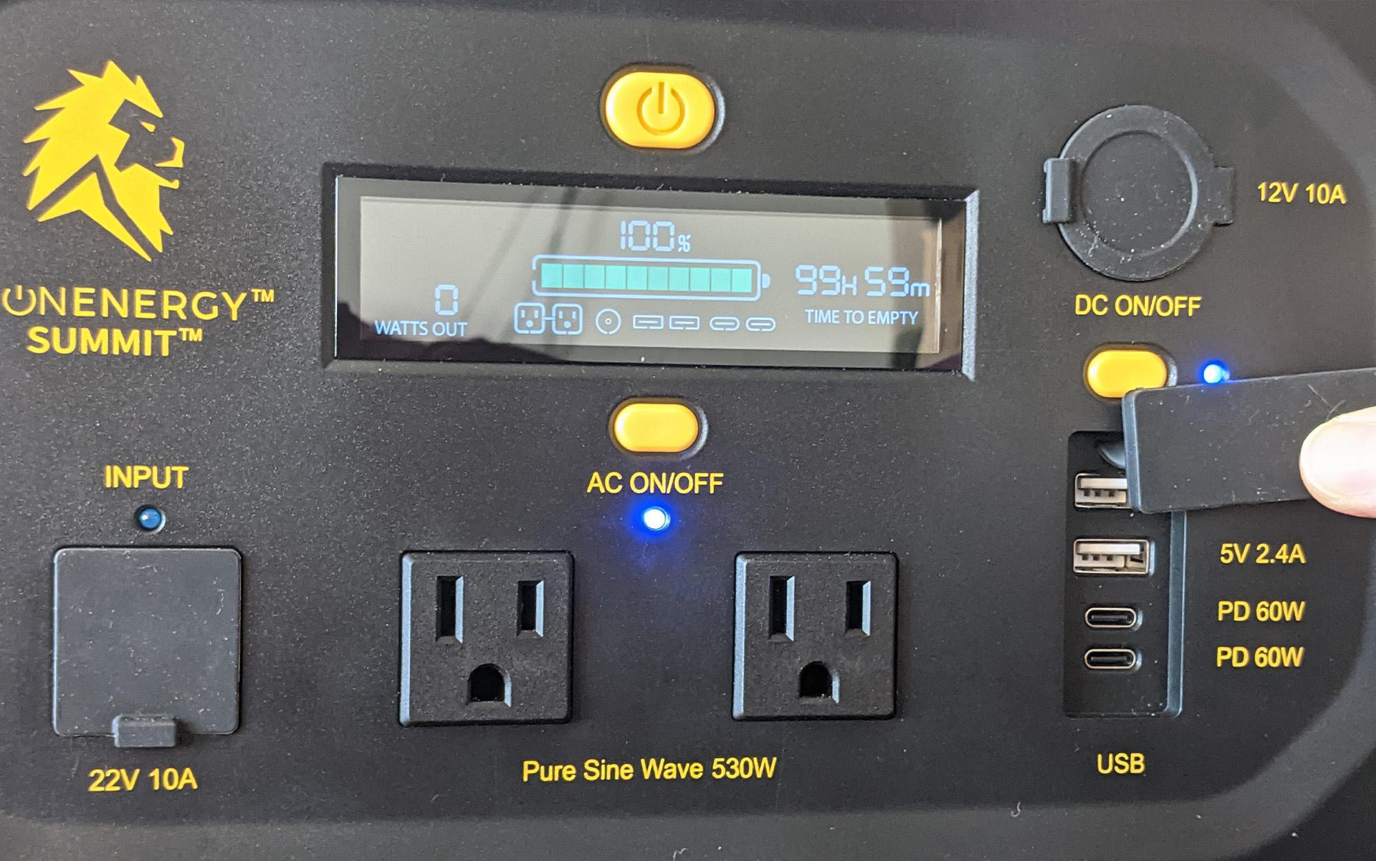 Take the “time to empty” estimate on the Lion Energy Summit with a grain of salt. 