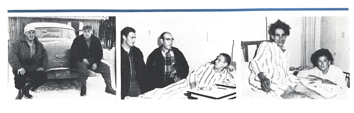 Magazine photographs of survivors