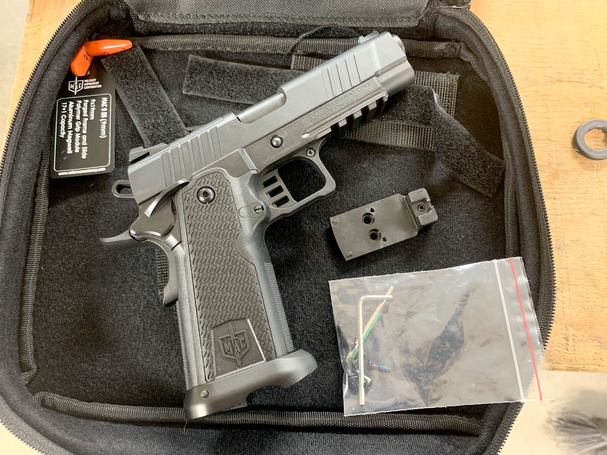 MAC 9 DS 1911 9mm range case