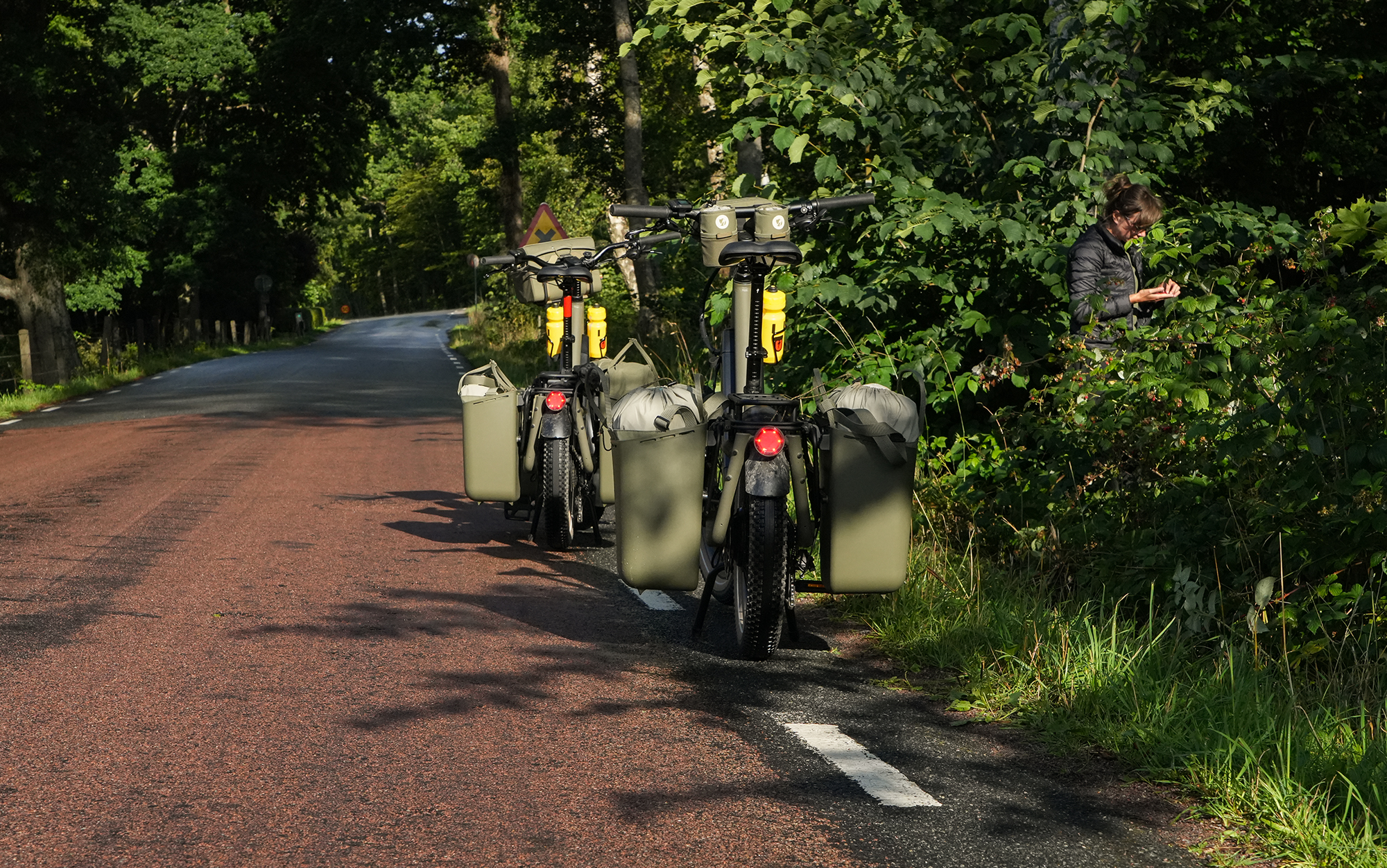 The Globe Haul sits on the side of the road.